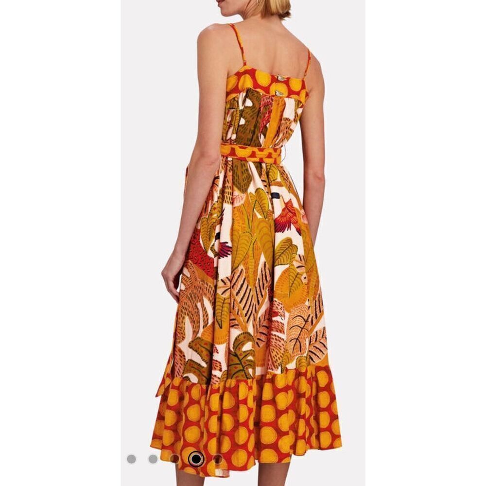 NWT Farm Rio Dress Maxi Belted Floral - Picture 6 of 16